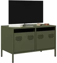 TV staliukas Televizoriaus spintelė, alyvuogių žalios, 68x39x43,5cm, plienas