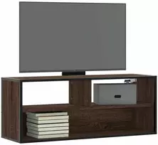 TV staliukas Televizoriaus spintelė, ruda, 100x31x39,5cm, mediena/metalas