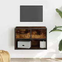 TV staliukas Televizoriaus spintelė, dūminė, 60x31x39,5cm, mediena/metalas