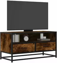 TV staliukas Televizoriaus spintelė, dūminė, 80x34,5x40cm, mediena/metalas