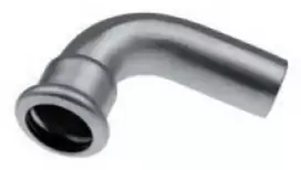 KAN-therm Presuota nipelio alkūnė 90° 42mm neoksinis plienas - 6190393