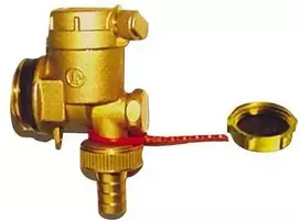 KAN-therm Tee su automatine oro išleidimo anga ir G1 - R5541 išleidimo vožtuvu