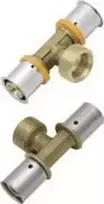 KAN-therm trišakis su presuotu žiedu su išoriniu sriegiu 25xG3 / 4 "x25 Press (1009259037)