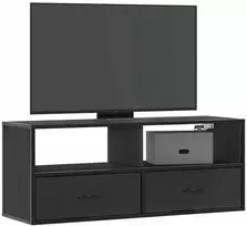 TV staliukas Televizoriaus spintelė, juoda, 100x31x39,5cm, mediena/metalas
