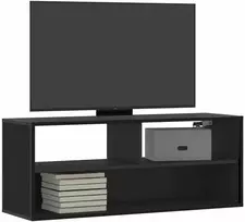 TV staliukas Televizoriaus spintelė, juoda, 100x31x39,5cm, mediena/metalas