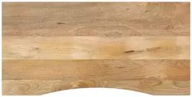 Rašomojo stalo stalviršis su linkiu, 140x50x2,5 cm, mango