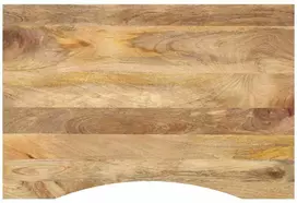 Rašomojo stalo stalviršis su linkiu, 80x60x2,5 cm, mango