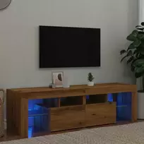 TV staliukas Televizoriaus spintelė su LED, artisano, 140x36,5x40cm, mediena