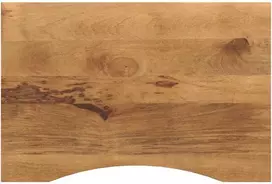 Rašomojo stalo stalviršis su linkiu, 90x60x2,5cm, mango masyvas