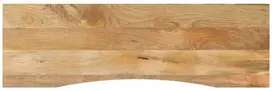 Rašomojo stalo stalviršis su linkiu, 160x50x2,5 cm, mango