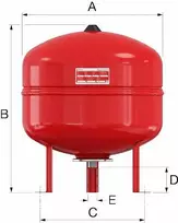 Meibes Flamco Bv Išsiplėtimo indas 50L 1.5-6 bar Flamco #25306