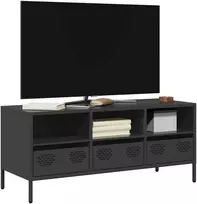 TV staliukas Televizoriaus spintelė, juoda, 101,5x39x43,5cm, plienas