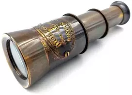 Mirtop Žalvarinis retro teleskopas – marinistinė dekoracija, dovana jūreiviui
