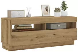 TV staliukas Televizoriaus spintelė su LED, artisano, 100x35x40cm, mediena