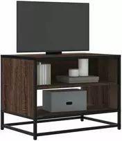 TV staliukas Televizoriaus spintelė, ruda, 61x40x46cm, mediena ir metalas