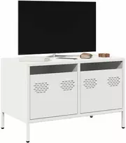 TV staliukas Televizoriaus spintelė, baltos, 68x39x43,5cm, plienas