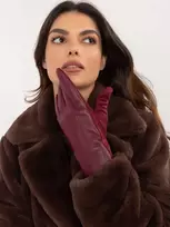 Wool Fashion Italia Pirštinės-AT-RK-239804.86-bordo
