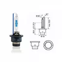 Philips Lemputė 35W 85V P32d-2 D2S BLUEVISION ULTRA