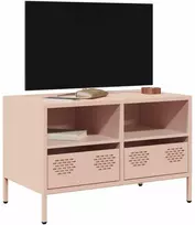 TV staliukas Televizoriaus spintelė, rožinės, 68x39x43,5cm, plienas