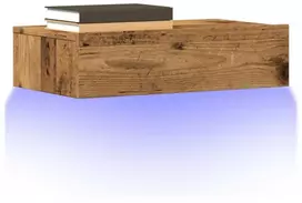 TV staliukas Televizoriaus spintelė su LED, medienos, 60x35x15,5cm