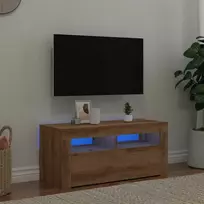 TV staliukas Televizoriaus spintelė su LED, artisano, 90x35x40cm, mediena