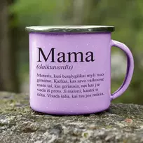 Metalinis puodelis "Mama"