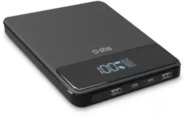 Powerbank SBS 20000mAh, 100W, LCD, plonas, juodas