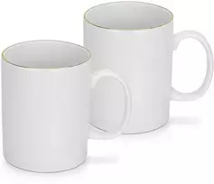 Fissman Puodelių rinkinys 350 ml / 2 vnt Floree (porcelianas)