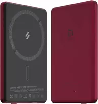 Belaidė magnetinė išorinė baterija „Adam Elements Gravity C5“, 5000 mAh, raudona