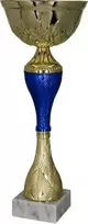 Victoria Sport Metalinė taurė, auksinė ir mėlyna