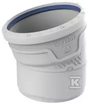Wavin ELBOW PP-HT AS+ 160/15 SANIT.GRAY
