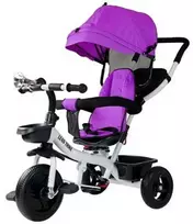 Triratis dviratukas su stogeliu PRO300, violetinis