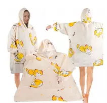 Šiltas Pledas - Džemperis "Kačiukai 2in1" oversize, XXL