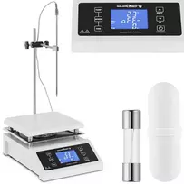 Mikroskopas Steinberg Systems Laboratorinė magnetinė maišyklė + stovas su rankenos laikmačiu 350°C 2000 aps./min.