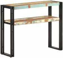 Konsolinis staliukas, 90x30x75cm, perdirbtos medienos masyvas
