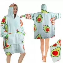 Šiltas Pledas - Džemperis "Avokadas 2in1" oversize, XXL