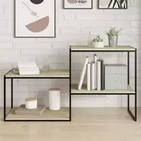 Knygų lentynos plokštės, 8vnt., ąžuolo, 60x50x1,5cm, MDP