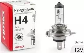 Halogeninė lemputė H4 12V 60/55W UV filtras (E8) amio-01268