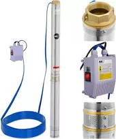 „Hillvert“ giluminio gręžinio siurblys STAL 2200 W, 10800 l/h, iki 96 m