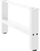 Kavos staliuko kojelės, 2 vnt., balta, 60x(30-31)cm, plienas