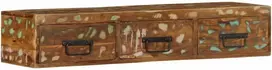 Sieninė televizoriaus spintelė, 100x30x19cm, perdirbta mediena