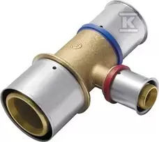 KAN-therm Reduction žalvarinis trišakis 20 x 25 x 20 mm (K-040608)