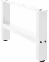 Kavos staliuko kojelės, balta, 2 vnt., 70x(30-31)cm, plienas