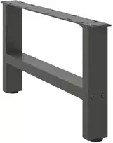 Kavos staliuko kojos, antracito spalvos, 2 vnt., 60x(30-31) cm, plienas