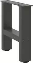 Kavos staliuko kojos, antracito spalvos, 2 vnt., 40x(30-31) cm, plienas