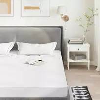 Čiužinys Čiužinio apsauga, balta, 100x200 cm, atsparus vandeniui