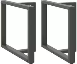 Valgomojo stalo kojos, 2 vnt., antracito spalvos, 90x35x(72-73) cm, plienas