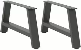 Kavos staliuko kojelės, 2 vnt., antracito, 70x(30-31)cm