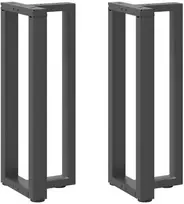 konsolės stalo kojos, T formos, 2 vnt., 38x25x(72-73)cm