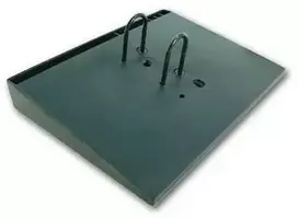 Stovas kalendoriui, plastikinis, juodos spalvos